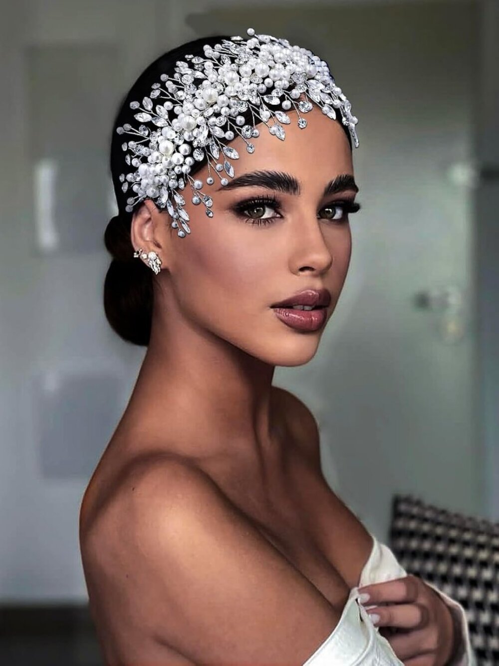 Pearl Rhinestone Bridal Headpiece